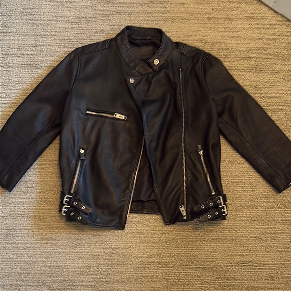 All Saints Black Leather Jacket